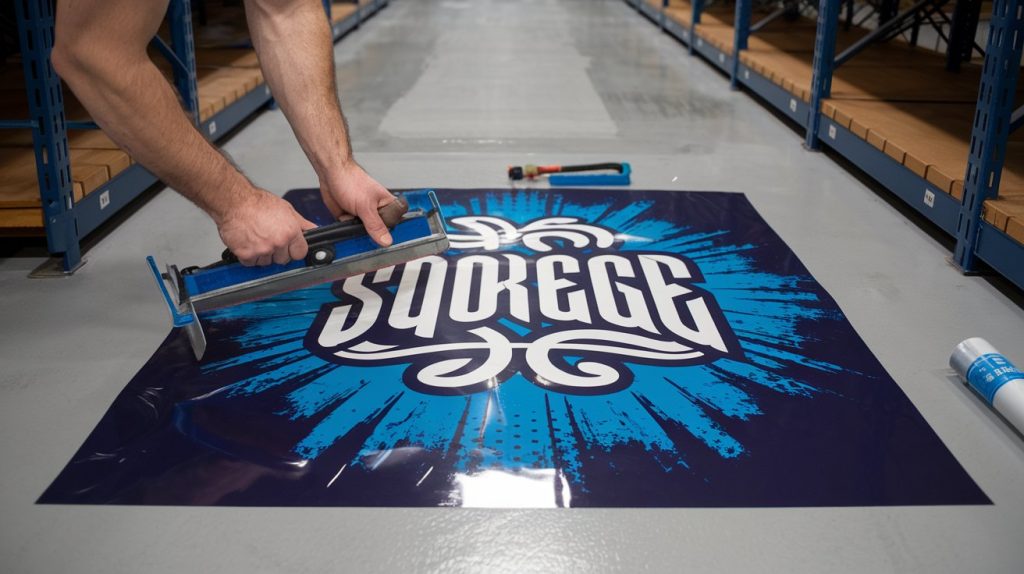 How to Apply Floor Graphics: Easy Install Tips for Custom Graphic 2 Squeegee for a Smooth Finish
