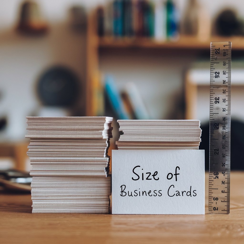 what is the size of business cards