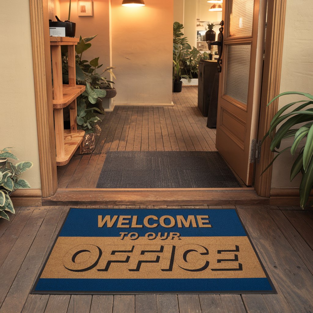 How Do Custom Floor Mats with Logos Enhance Your Business Entrance? 1 a photo of a custom floor mat with the t R5bCe clSzmWvzN8P1Vk6w Wt5XO iwQqKP3WyAULM7rQ