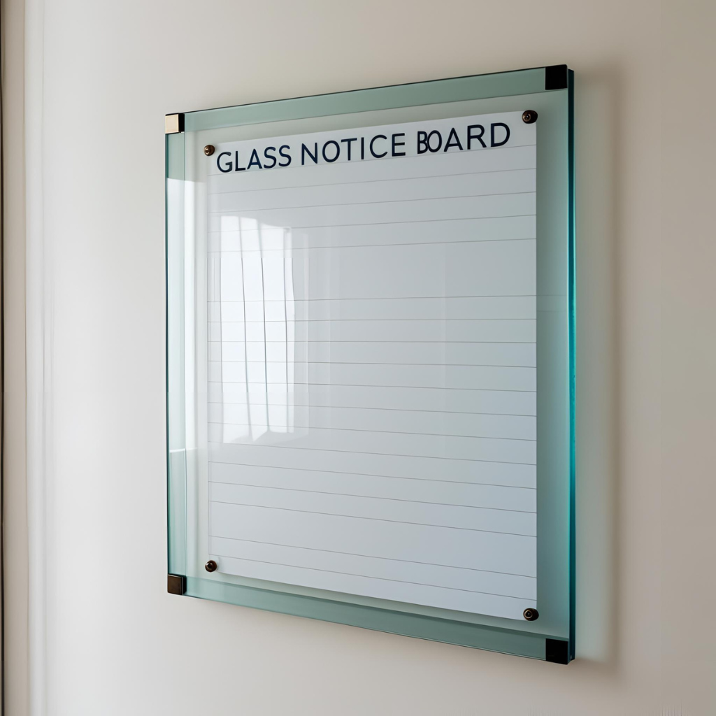 Stylish and Functional Glass Notice Boards with Magnetic Glass Surfaces 1 glass notice board1